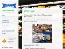 Tablet Screenshot of clintonfoodmart.com